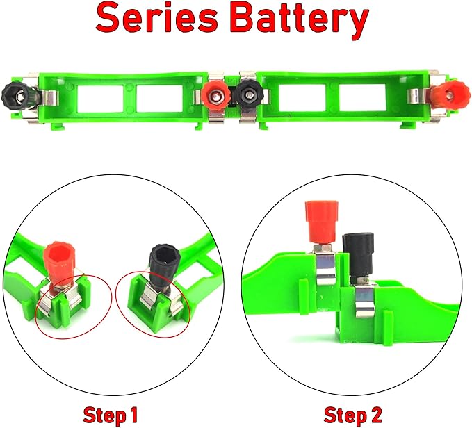 EUDAX Physics Science Lab Learning Circuit kit,Electricity Experiment Set,Building Circuits for Student Junior Senior High School Students (Basic kit)