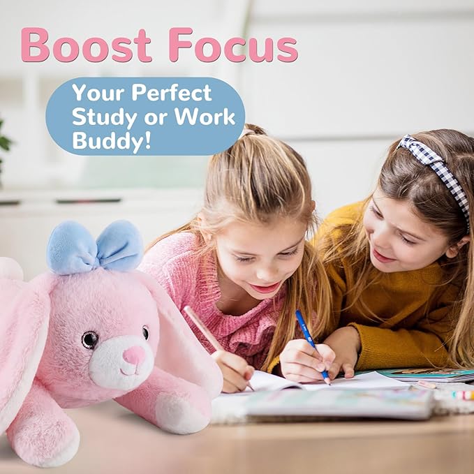 Bunny Weighted Stuffed Animals - 28 Inch 5.0 Pounds Weighted Plushies Rabbit - Large Plush Bunny Stuffed Animals Pillow - Cute Plush Toys Gifts for Kids & Adults