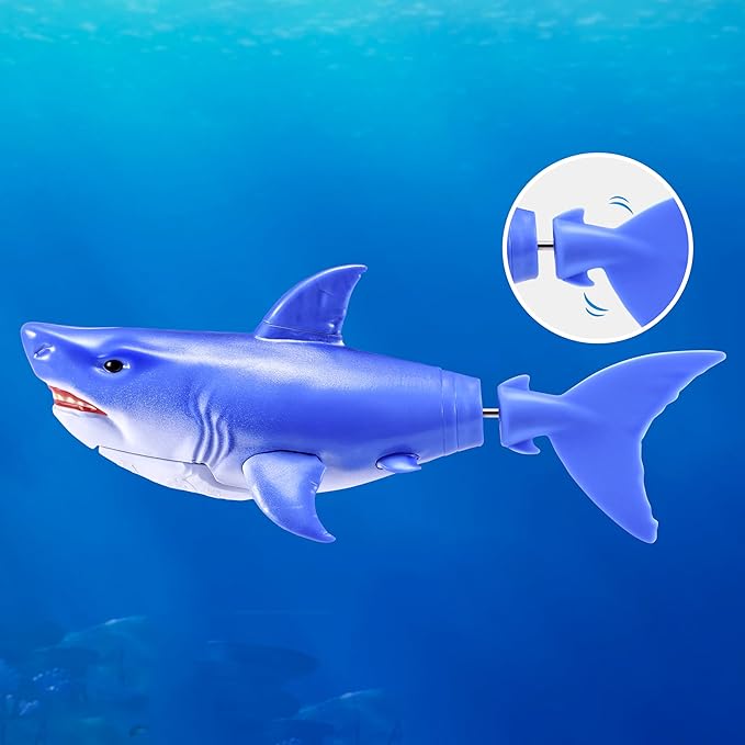 Robo Alive Water Activated Shark 2 Pack (Blue) by ZURU – Realistic Swimming Robotic Bath Toy for Kids, Tweens & Teens, Water-Activated Pet Shark for Play & Pranks, 3+