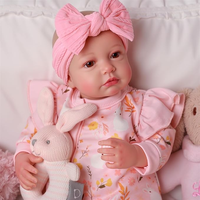 BABESIDE Reborn Baby Dolls - 20-inch Cute Soft Vinyl Realistic Baby Doll Real Life Baby Dolls with Complete Accessories Perfect for Cuddling, Playtime, and Gift Giving