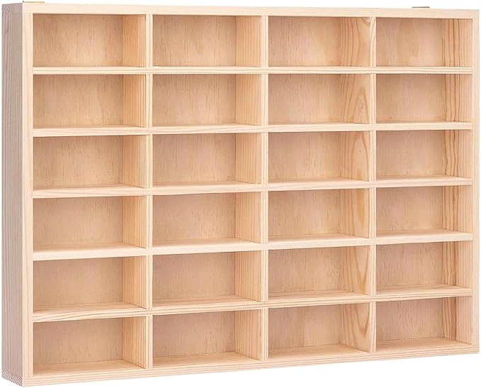 1/64 Scale Toy Car Display Case 24 Space Storage Organizer Wall Mount for Collectibles