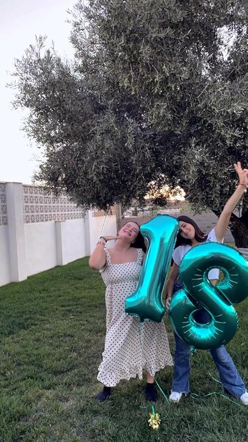 Blue Foil Number 8 Balloon 40 Inch, Helium Mylar Eight Number 8 18 28 38 48 58 80 88 Birthday Balloons, 8th Blue Women Men Wedding Anniversary, Graduations Party Supplies