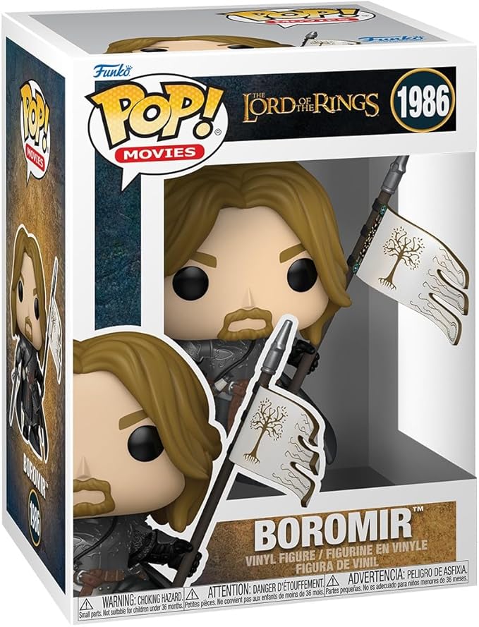 Funko Pop! Movies: Lord of The Rings - Boromir - Collectable Vinyl Figure - Gift Idea - Official Merchandise - Toys for Kids & Adults - Movies Fans - Model Figure for Collectors and Display