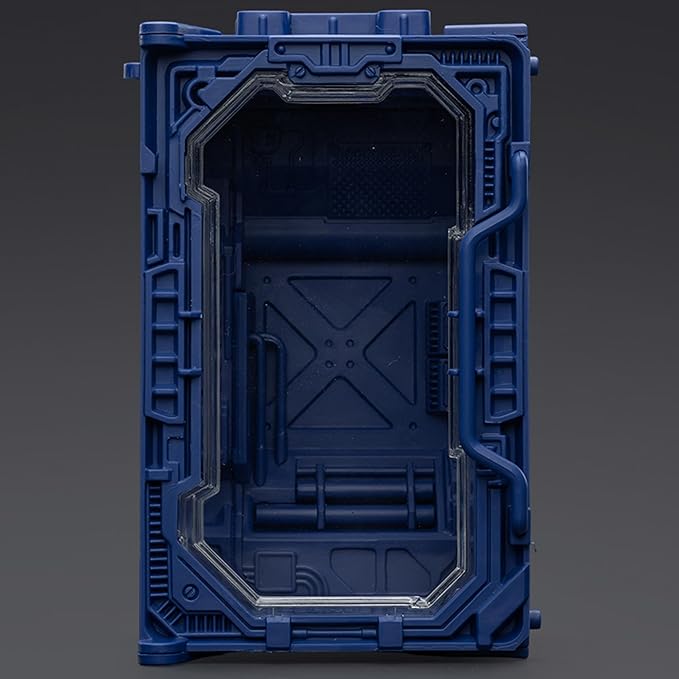 JOYTOY 5'' Display Box,Action Figures Display Case - Individual Soldier Hangar Display Case - Abyssal Blue C - Dustproof Collectibles Box Ages 15+