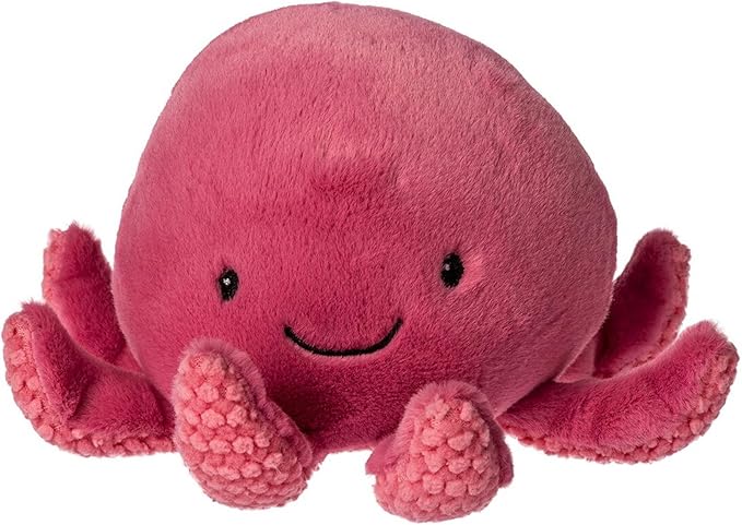 Mary Meyer Stuffed Animal Plush Soft Toy, 7-Inches, Pinky Puff Octopus