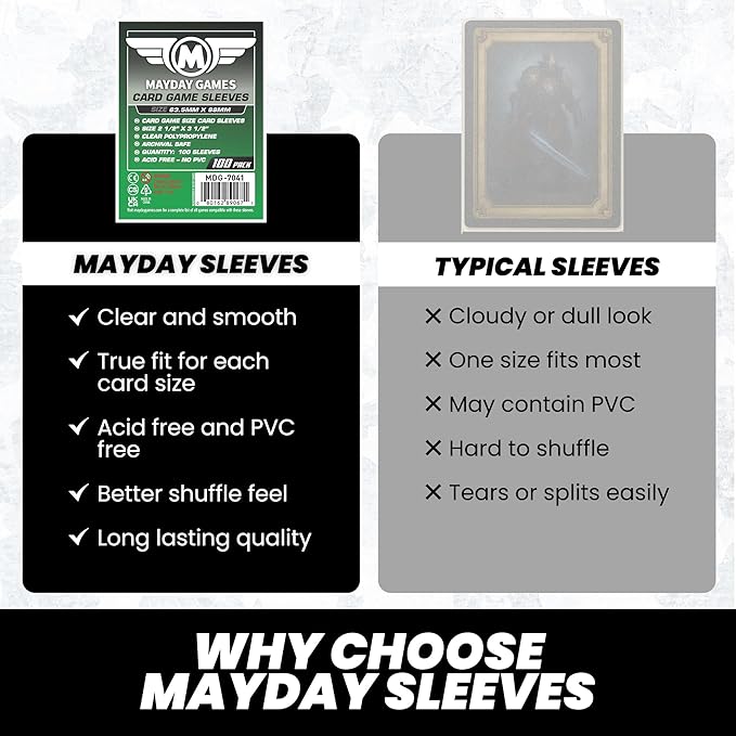 Mayday Games Dead of Winter Game Accessory- Standard Card Sleeve Bundle