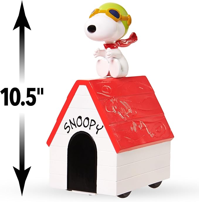 Peanuts Flying Ace Remote Control Toy – Snoopy Doghouse RC Vehicle, Interactive Spins & Drives, for Kids, Boys & Girls Ages 3 and Up, Kids Toys for Ages 3 Up by Just Play
