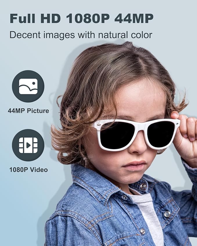 Digital Camera, FHD 1080P Kids Camera, 44MP Point and Shoot Digital Cameras with 32GB Card, 16X Digital Zoom, Anti Shake, Compact Small Cameras for Boys Girls Teens Students, Black