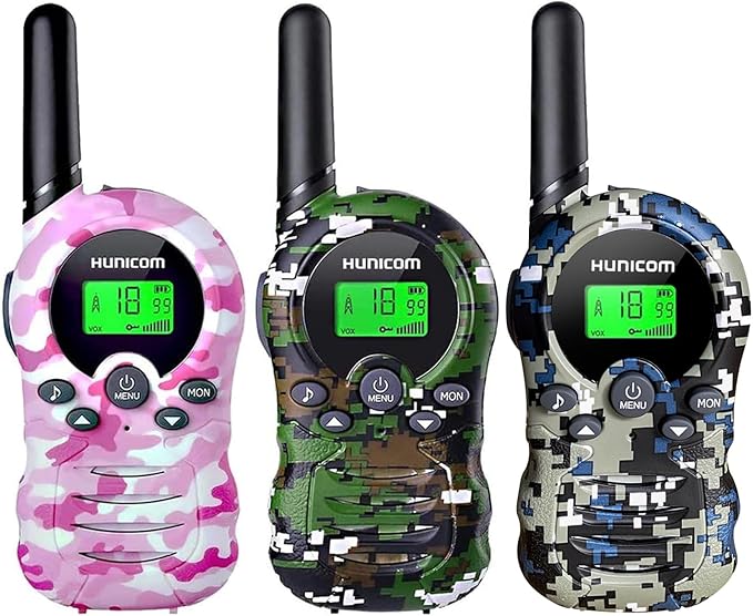 Walkie Talkies for Kids Toys Gifts 3 Packs-FRS 2 Way Radio walky Talky, Birthday Gift Present for 3-12 Years Old Boys Girls