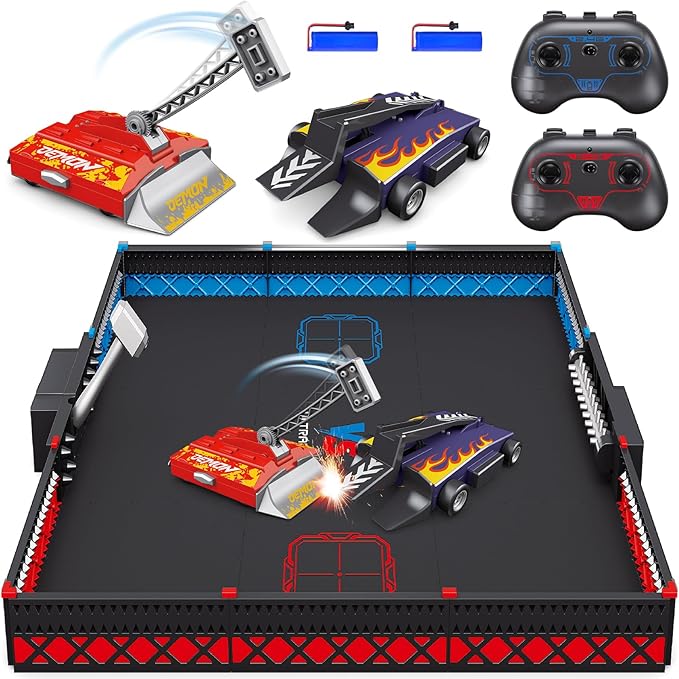 Remote Control Battle Robots, RC Fighting Robots Toys for Kids - 2.4Ghz Fighting Robot Game Set Toys for Kids, Battle Bots with Arena, Combat Robot STEM Toys Gifts for Boys Age 5 & Up