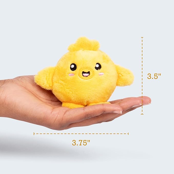 Emotional Support Chickies by Relatable, Easter Plush Cuddly Stuffed Animals and Toys, Cute Easter Basket Stuffer, Non Candy Easter Gift Ideas for Kids, Includes 5 Plushies with Carrying Basket