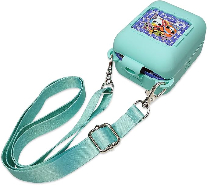 JCHPINE Silicone Cover Case for Bitzee Interactive Digital Pet and Case, Protective Skin Sleeve for Bitzee Virtual Electronic Pets Accessories (for Original 15 Animals) (Teal)