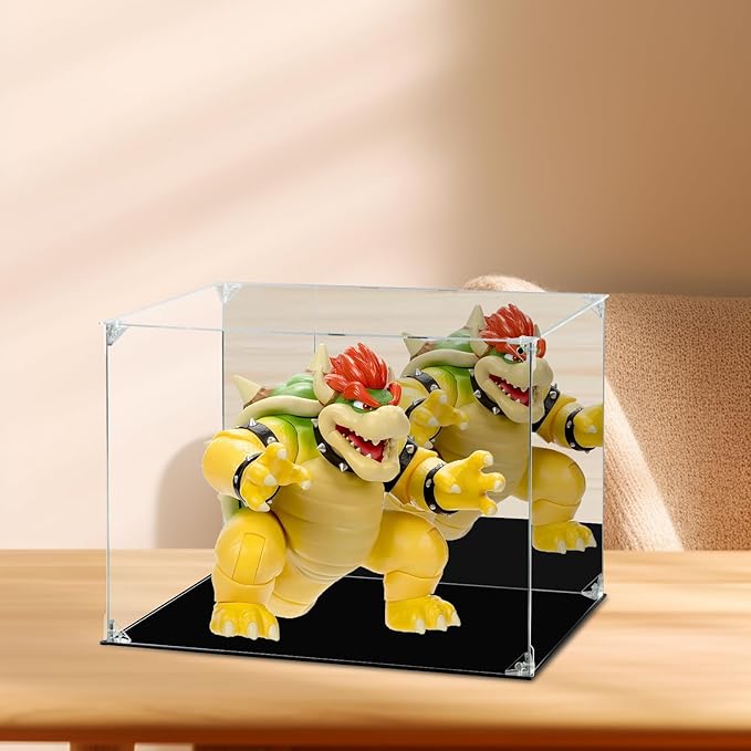 Display Case for Collectibles Assemble Clear Acrylic Box Alternative Glass Case for Display Action Figures Home Storage Organizing Toys (40x30x30cm B)