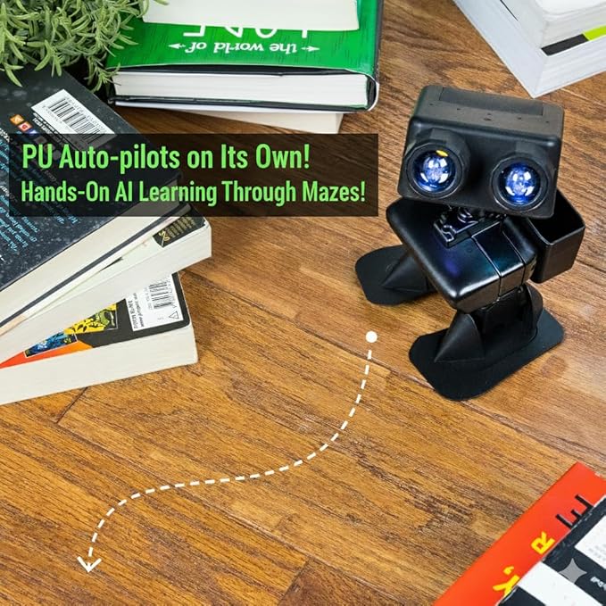 Robot PU – Adorable AI Humanoid | STEM Toy Supports Micro:bit | Programmable, Interactive & Upgradable | Walks, Dances, Talks & Sings | Self-Balancing | Remote & Autopilot | 30+ Free Online Classes