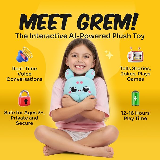 CURIO Interactive AI Learning Toy, Voice-Powered, WiFi Connected, Ages 3+ (GREM)