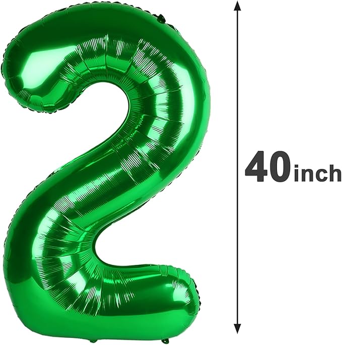 Green 40 Inch Large Number 25 Birthday Balloon, 25 Birthday Celebration Decorations, Foil 25 Mylar Helium Number 25 Balloons Anniversary Party Supplies