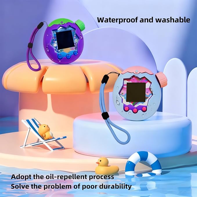 Silicone Cover for Tamagotchi Paradise, Case for Tamagotchi Paradise, Silicones Protective Slim Case with Lanyard Screen Protector Cover for Tamagotchis ParadiseChristmas Gifts for Boys or Girls
