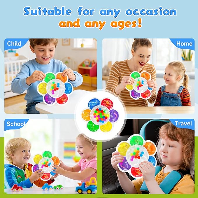 Valentine's Day Color Sorting Sensory Toy for Toddlers 3-5 Years - Montessori Fine Motor Skills Development, Travel & Autism Learning Activity for Airplane Classroom Easter Gift for Kids