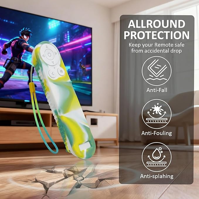 Silicon Cover for Nex Playground Game System Remote, Anti-Slip Shockproof Sleeve with 4 Pillars for Secure Placement, Dust & Water Resistant Protective Case with Lanyard-Multi-Color