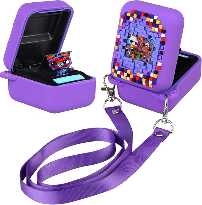 Canboc Silicone Case for Bitzee Orginal Interactive Toy Digital Pet, Protective Skin Cover for Bitzee Virtual Electronic Digital Pet, Purple (Case Only)