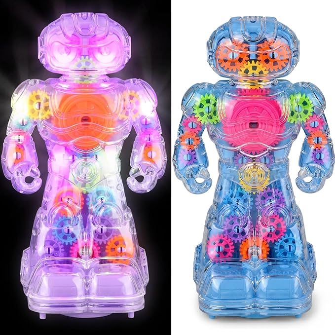 8.5" Light-Up Gear Robot