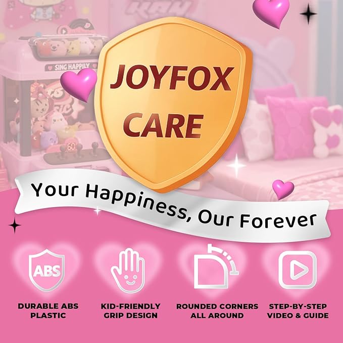 Claw Machine for Kids with Remote Control, Y2K Toy for Girls Age 3+, Girl's Birthday Gifts with Plush Toy and Capsules, Kawaii Room Decor for Teens, Girl Age 3 4 5 6 7 8 9 10 11 12