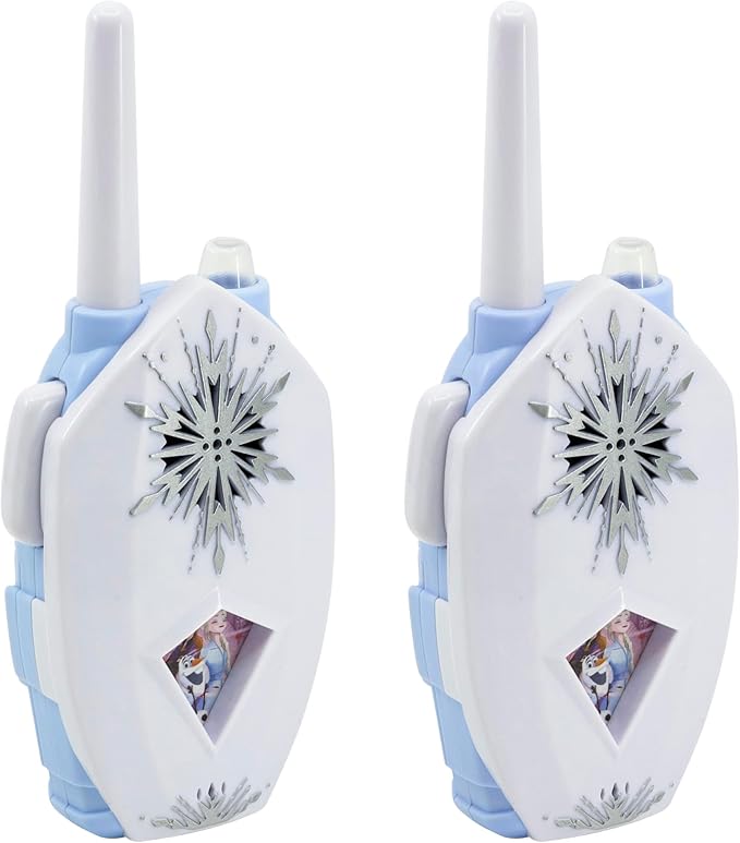 eKids Disney Frozen Walkie Talkies for Kids, Long Range Two Way Radios Designed for Fans of Frozen Toys