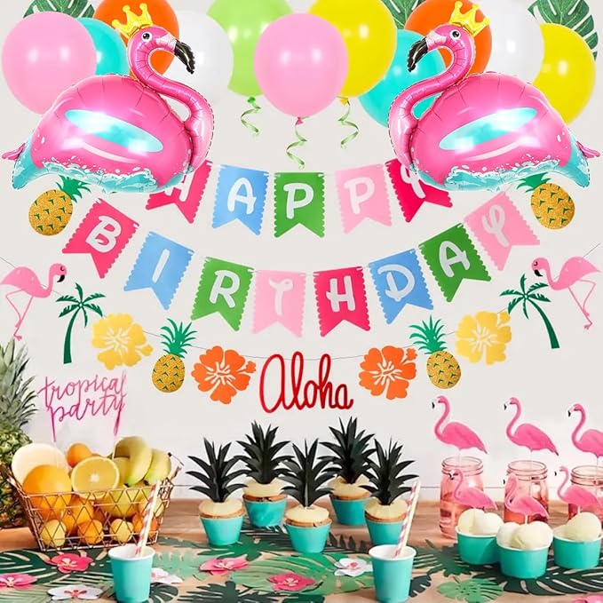 Flamingo Balloons,2 PCS 40 Inch Pink Flamingo Foil Balloons,Flamingo Party Decorations,Flamingo Birthday Decorations