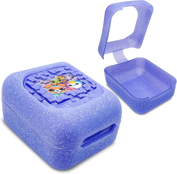 Hard Carrying EVA Case for Bitzee Interactive Toy Digital Pet with 15 Animals Virtual Electronic Pet, Protective Storage Accessory for Bitzee 3D Interactive Pets React to Touch (Silicone Case Cover)