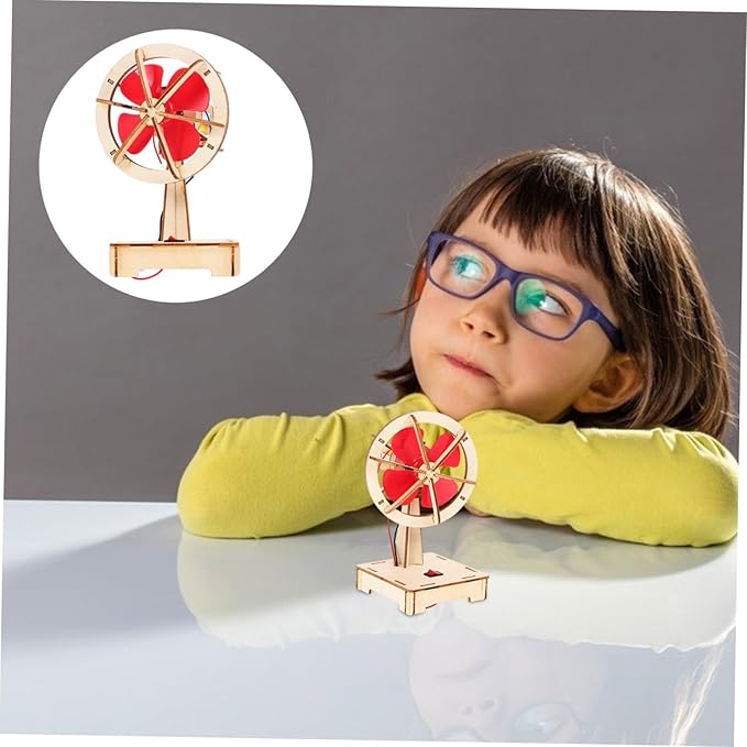 DIY Science Education Kit Electric Fan DIY Assembly Model for Elementary Classroom Supplies Stem Craft Projects for Boys and Learning Engineering Principles
