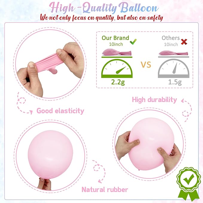 Bear Gender Reveal Balloon Boxes Decorations - 158pcs Pink Blue Balloon Garland Kit, 4pcs Baby Box With Letters, Backdrop for Baby Shower, Boy or Girl Party Supplies