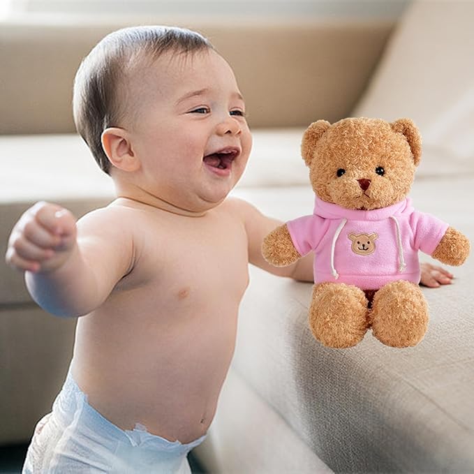 11.8" Teddy Bear Stuffed Animals Plush Bear Doll Kids Boys Girls Animal (Pink Bear)