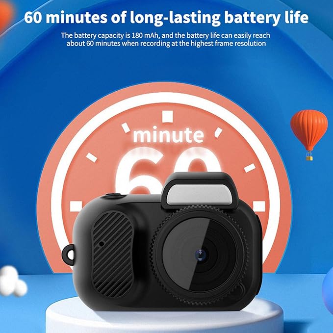 Kids Camera, Christmas Birthday Gifts for Boys Age 3-9, Digital Video Cameras for Toddler, Portable Toy for 3 4 5 6 7 8 Year Old Boy with 0. 96 Inches Screen