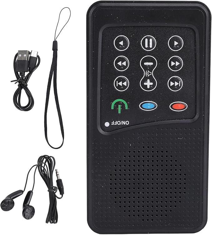 Scripture Audiobook Player, Portable Solar Powered Scripture Audio Bible Player, Electronic Scripture Reader for Seniors, Kids and The Blind (Arabic, World English,)