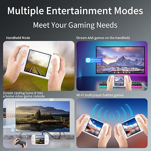 RG Cubexx Retro Game Handheld 3.95 Inch IPS Screen 720*720 Linux System,RGCube XX 64G Card Pre-Installed 5373 Games 3800mAh Supports 5G WiFi Bluetooth Online Fighting,Streaming (New RG CubeXX White)