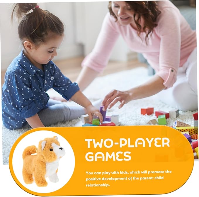 1pc Interactive Electric Dog Toy Walking Barking Corgi Model for Boys and Girls Realistic Movement and Sounds for Playtime and Cognitive Learning