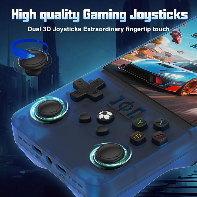 RegiisJoy R36 MAX Handheld Game Console 40250 Games, 4 inch IPS Screen Retro Game Console, Mini Portable Pocket Arcade 4000mAh 256G TF