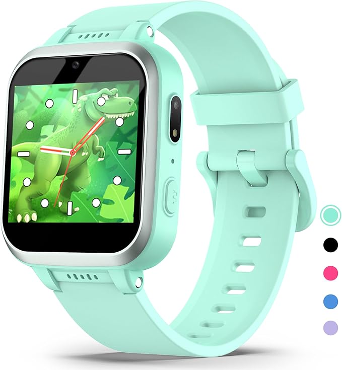 Kids Smart Watch with Puzzle Games HD Touch Screen Camera Video Music Player Pedometer Alarm Clock Flashlight Fashion Kids Smartwatch Gift for 6-13 Year Old Boys Girls Toys