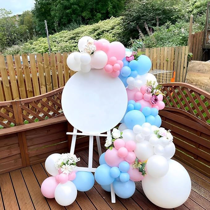 Pink and Blue Party Balloons,Pink Blue Latex Balloons 50 Pcs 12 inch Blue and Pink Gender Reveal Party Balloons for Gender Reveal Wedding Engagement Birthday Parties Baby Shower Decoration