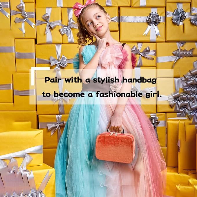 Kids Makeup Kit for Girls - Pretend Play Makeup Set with Bag, Makeup Set Toy for Little Girls,Beautiful Christmas Birthday Gift for Kids Age 3+ (No Real Makeup)