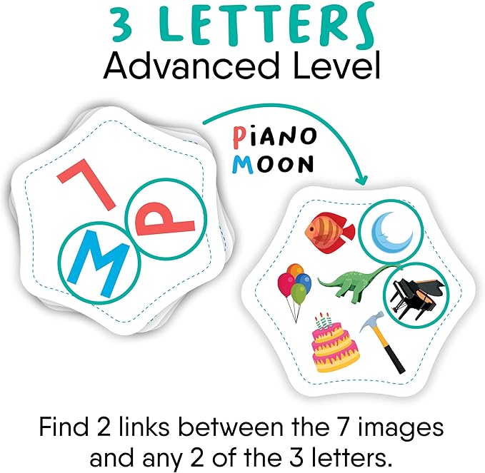 Letter Links — Word Match Game by FlexiQ, Brain Teasers for Kids 6+, Board Games for Family Night
