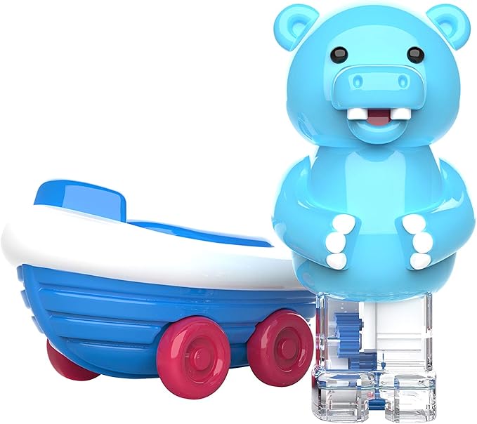 Educational Insights Zoomigos Hippo with Rowboat Zoomer - Toddler Toy