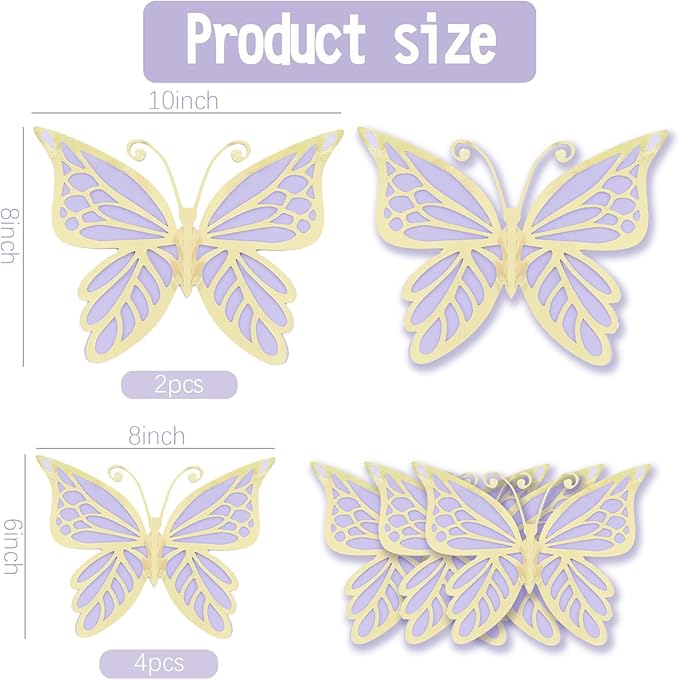 Purple Balloon Garland Kit With Butterfly Dark And Gold Arch Lavender Light Decoration For Baby Girl Princess Party Birthday