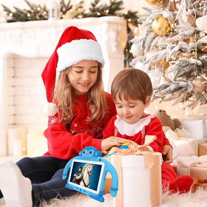 Kids Tablet 7 inch Tablet for Kids 3-7 32GB ROM Toddler Tablets with Youtube WiFi Case, Kids Android Tablets for Kids Toddlers Child Software Installed Parent Controls Lots of Content for Boys Girls