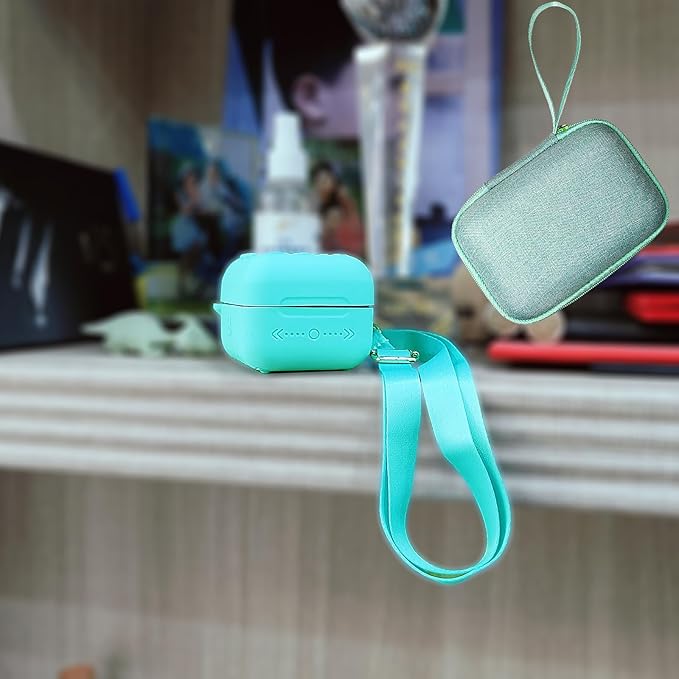 JCHPINE Hard Carrying Case and Silicone Cover for Bitzee Interactive Toy Digital Pet, Accessories Case for Bitzee Virtual Electronic Pets Original 15 Animals (Teal)