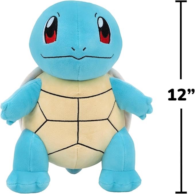 Pokemon Squirtle Plush - 12-Inch Soft Plush with Authentic Details