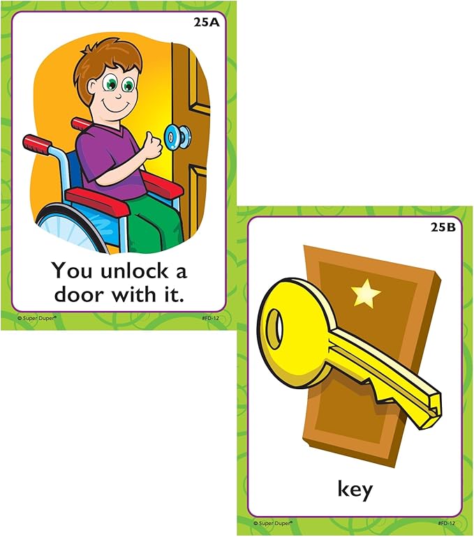 Super Duper Publications | Function Match-Ups Flash Cards | Identify and Describe Everyday Objects Fun Deck | Educational Learning Materials for Children