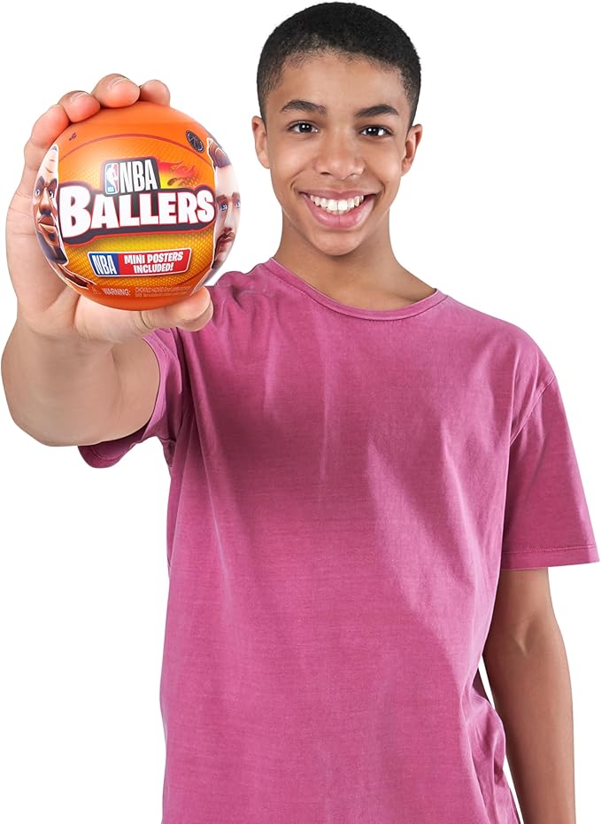 5 Surprise NBA Ballers Series 1 (2 Pack) Toy Mystery Capsule Figurine by ZURU for Kids, Teens, Adults- Players Like Luka Dončić, LaMelo Ball, Jayson Tatum, James Harden and Kevin Durant