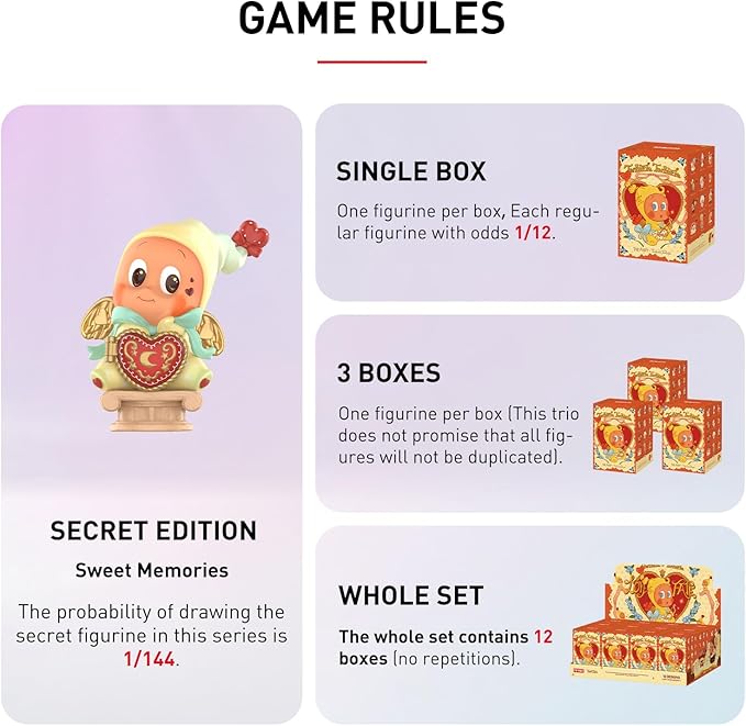 POP MART Twinkle Twinkle Crush On You Series Blind Box Figures, Collectible Toys Home Decorations, Holiday Birthday Gifts for Girls and Boys, Single Box