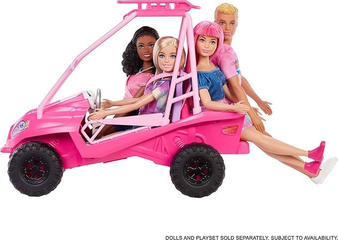 Barbie Mysteries: Beach Detectives Playset with Beach Buggy Toy Car & 10+ Accessories, Including Chair & Towel